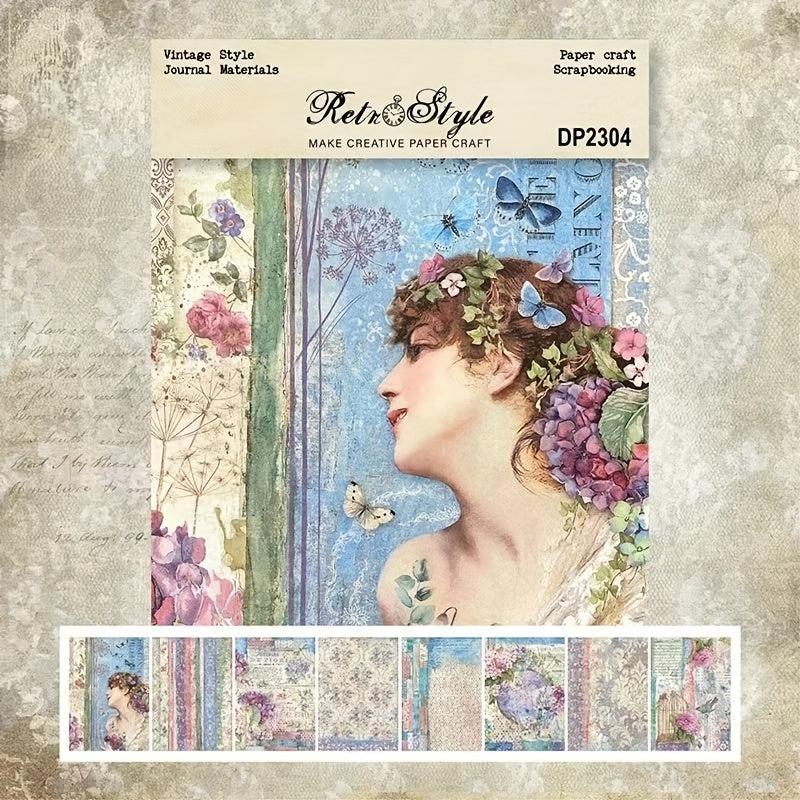 A5 Scrapbook Pattern Paper for Card Making & Backgrounds