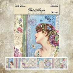 A5 Scrapbook Pattern Paper for Card Making & Backgrounds
