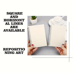 Student Notepad Drawing Gridlines Clear Minimalist Design