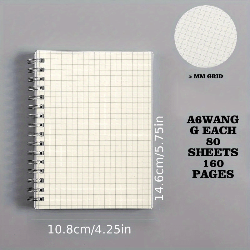 Student Notepad Drawing Gridlines Clear Minimalist Design