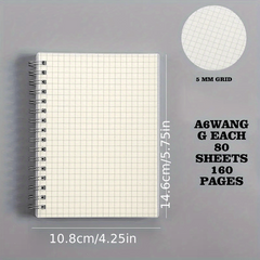 Student Notepad Drawing Gridlines Clear Minimalist Design