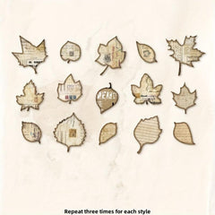 45pcs Retro Time Silhouette Series Diary Decoration Collage Message Note
