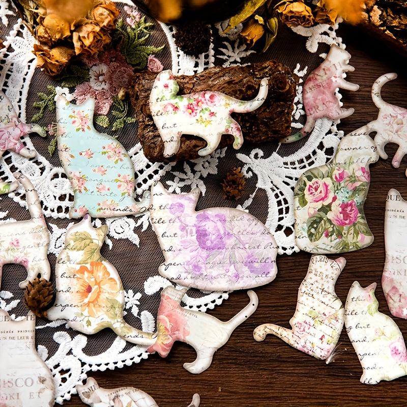 45pcs Retro Time Silhouette Series Diary Decoration Collage Message Note