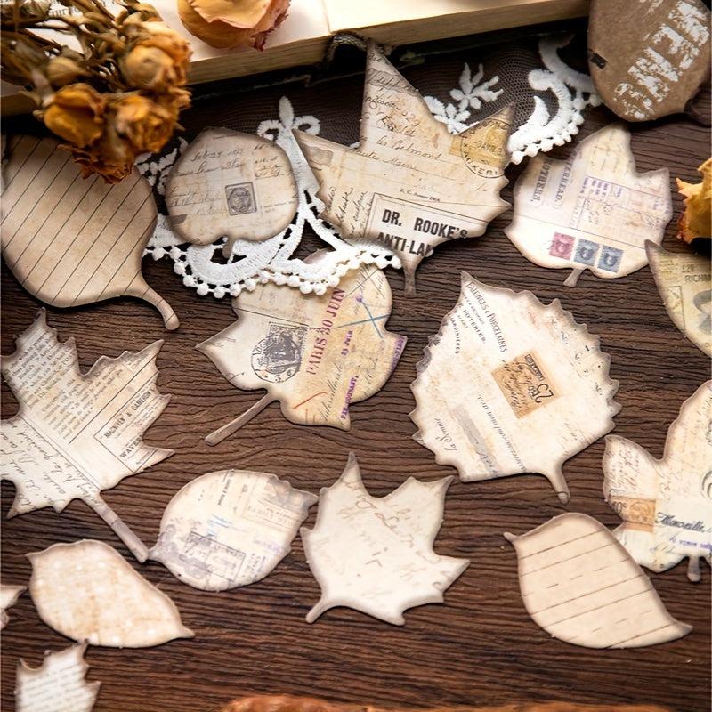 45pcs Retro Time Silhouette Series Diary Decoration Collage Message Note