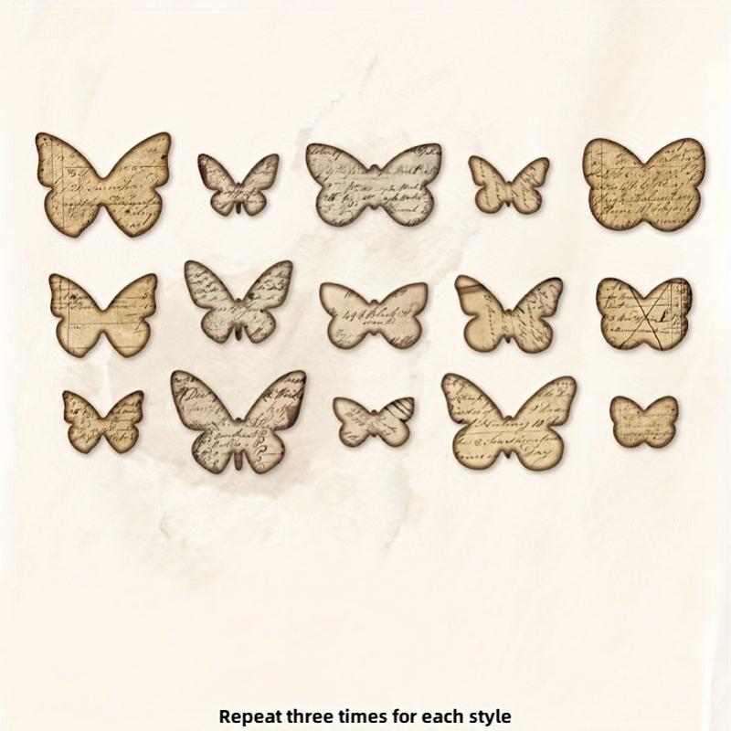 45pcs Retro Time Silhouette Series Diary Decoration Collage Message Note
