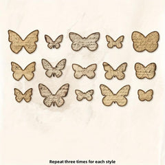 45pcs Retro Time Silhouette Series Diary Decoration Collage Message Note