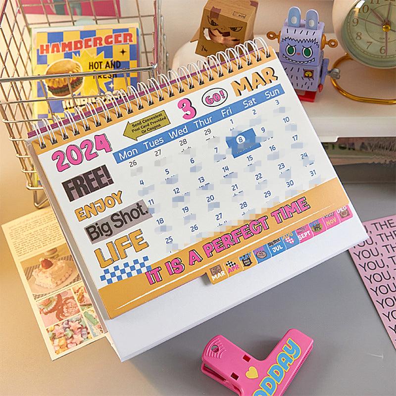 American Vintage Calendar Minimalist Office Plan Business Desktop