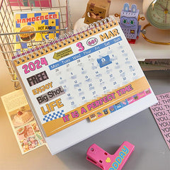 American Vintage Calendar Minimalist Office Plan Business Desktop