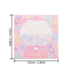 Sweetheart Candy Sticky Notes & Colorful Memo Pads 80 Sheets