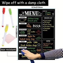 Magnetic Blackboard Calendar Refrigerator Sticker Set