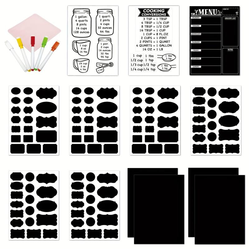 Magnetic Blackboard Calendar Refrigerator Sticker Set