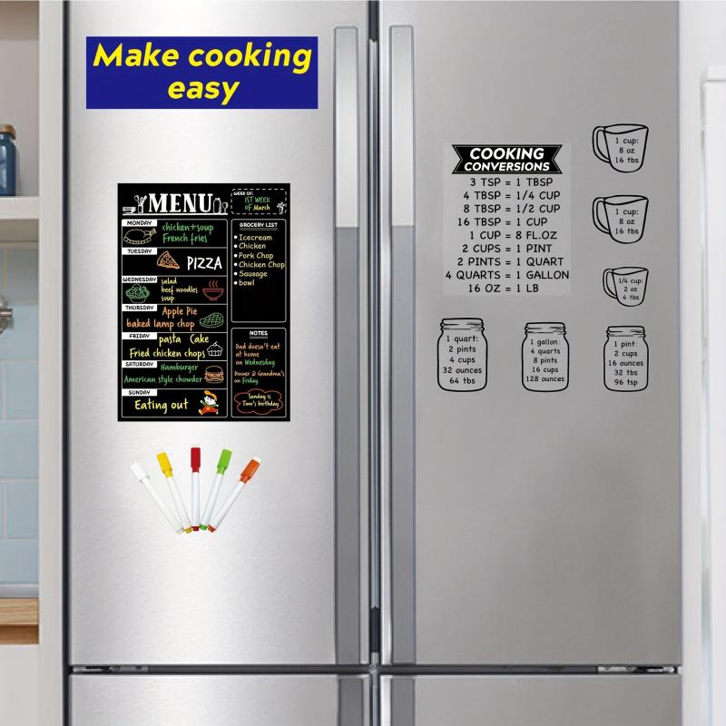 Magnetic Blackboard Calendar Refrigerator Sticker Set