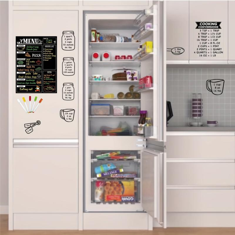 Magnetic Blackboard Calendar Refrigerator Sticker Set