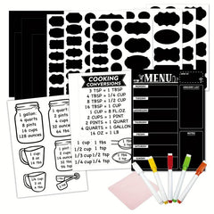 Magnetic Blackboard Calendar Refrigerator Sticker Set
