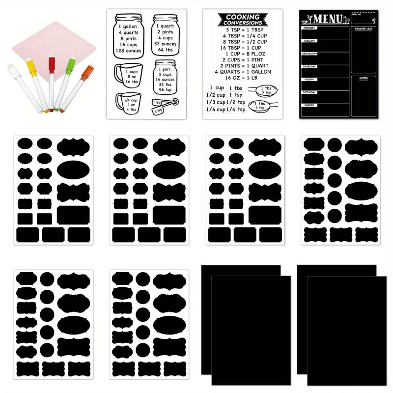 Magnetic Blackboard Calendar Refrigerator Sticker Set