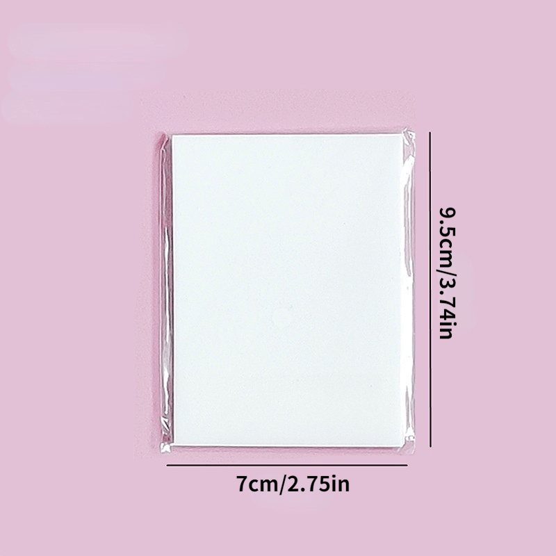 50 Sheets Transparent Sticky Notes Pet Memo Pad Tearable Stick On Sticker