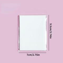 50 Sheets Transparent Sticky Notes Pet Memo Pad Tearable Stick On Sticker
