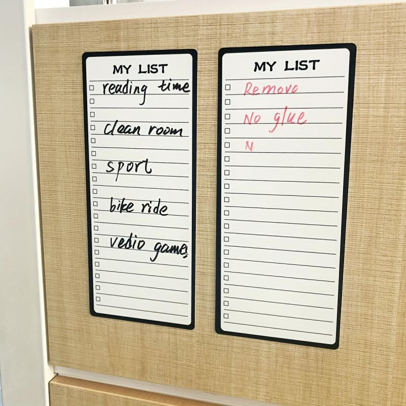 2pcs Daily Schedule Blackboard Wall Decal for Iron Refrigerator