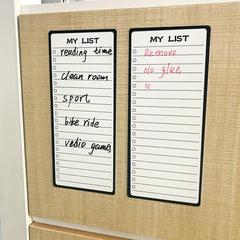 2pcs Daily Schedule Blackboard Wall Decal for Iron Refrigerator