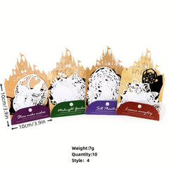 10 Sheets Cat Element Colored Paper & Silhouette Garbage Magazine Paper