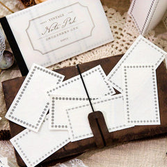 30 Sheets Tearable Notepad 5.5x3.3in Retro Student Decorative Message Paper