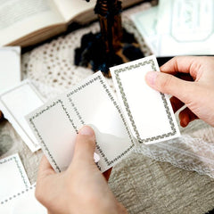 30 Sheets Tearable Notepad 5.5x3.3in Retro Student Decorative Message Paper