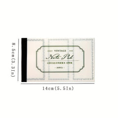 30 Sheets Tearable Notepad 5.5x3.3in Retro Student Decorative Message Paper