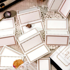 30 Sheets Tearable Notepad 5.5x3.3in Retro Student Decorative Message Paper