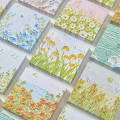 Floral Landscape Painting Art Notepad 100 Sheets