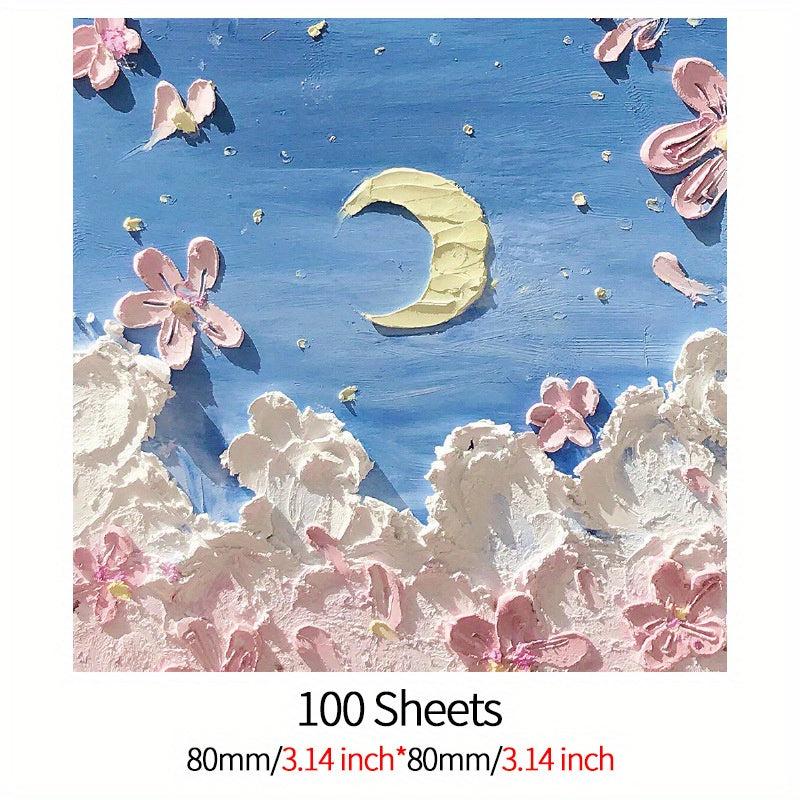 Floral Landscape Painting Art Notepad 100 Sheets
