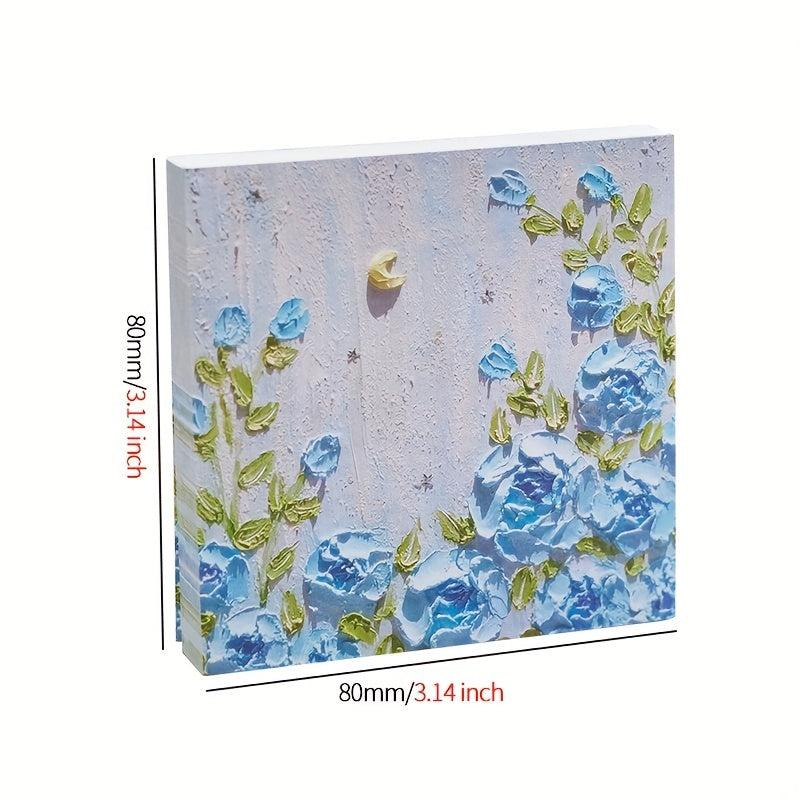 Floral Landscape Painting Art Notepad 100 Sheets