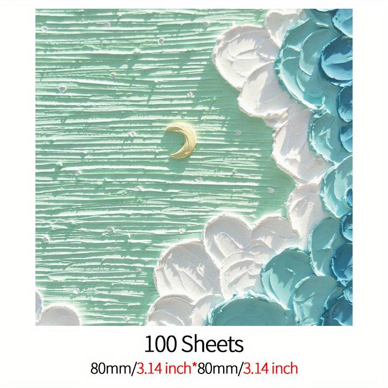 Floral Landscape Painting Art Notepad 100 Sheets