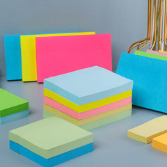Colorful Sticky Notes Square Note Stickers Tearable Adhesive Sticky Note Paper