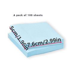 Colorful Sticky Notes Square Note Stickers Tearable Adhesive Sticky Note Paper