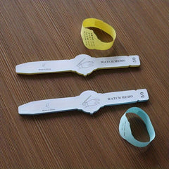 50pcs Wrist Watch Note Pad Bracelet Memo Watch Shape Note Pad Reminder