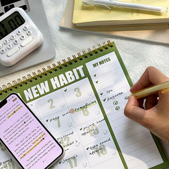 A4 Coil Weekly Planner for Students and Office Workers