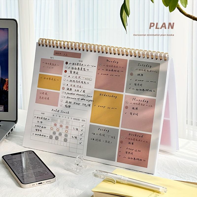 A4 Coil Weekly Planner for Students and Office Workers