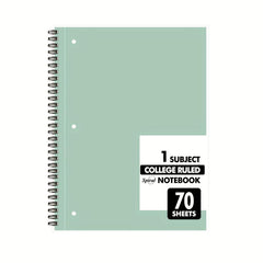 Spiral Notebooks 1 Subject College Ruled Paper 70 Sheets