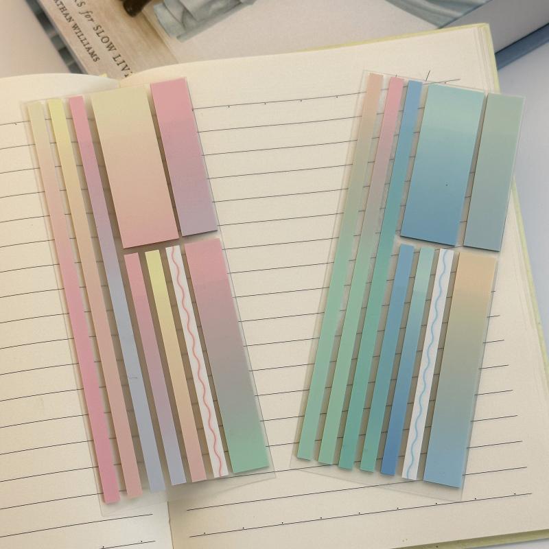 2pcs Pink Gradient Sticky Notes 360 Sheets