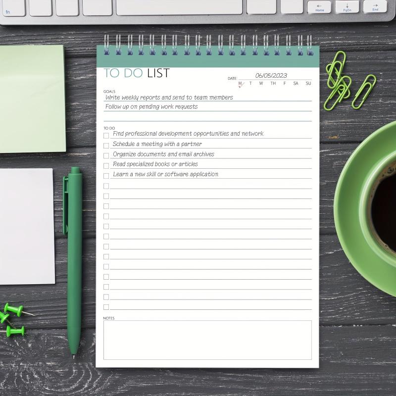 BUBU Daily Planner Notepad - Boost Efficiency Achieve Goals - 52 Sheets