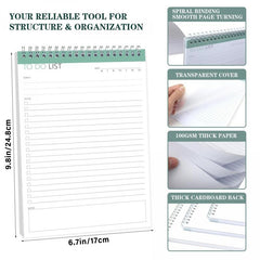 BUBU Daily Planner Notepad - Boost Efficiency Achieve Goals - 52 Sheets