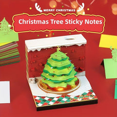 Christmas Tree 3D Memo Pad 269 Sheets Office Supplies Stationery Christmas Gift