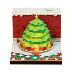 Christmas Tree 3D Memo Pad 269 Sheets Office Supplies Stationery Christmas Gift