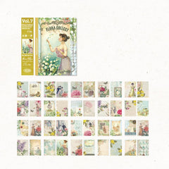 40 Pieces Retro Paper Rose Flower Manual Material Paper 17x53 cm