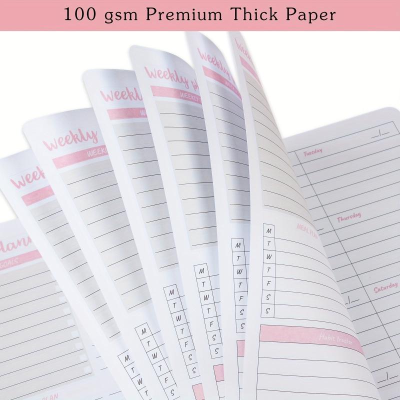 BUBU Weekly Planner To Do List Notebook Undated Goal Planner