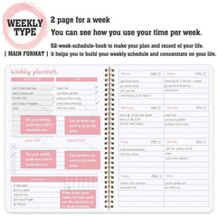 BUBU Weekly Planner To Do List Notebook Undated Goal Planner