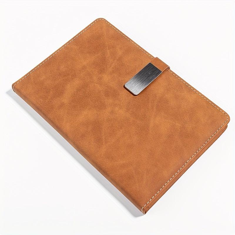 Soft Faux Leather Notebook with Buckle for Home Office and Study Room