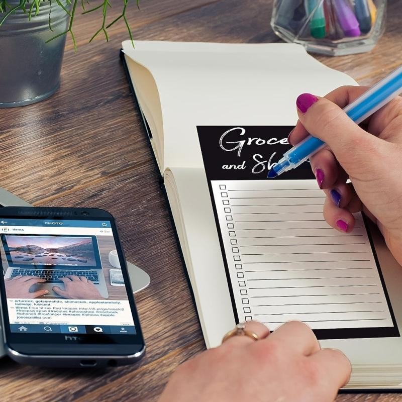 Grocery List Pads Funny Memo Notepad Magnet Refrigerator Notepad With Pen Holder