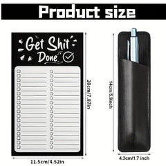 Grocery List Pads Funny Memo Notepad Magnet Refrigerator Notepad With Pen Holder