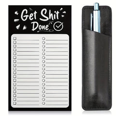 Grocery List Pads Funny Memo Notepad Magnet Refrigerator Notepad With Pen Holder
